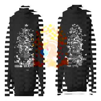 Turkey Autumn Fall Thanksgiving Bowling Lovers Sweatshirt - Monsterry