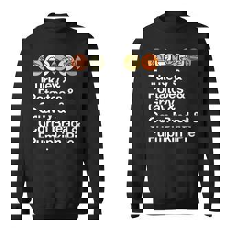 Turkey Dinner Ingredients Thanksgiving Sweatshirt - Monsterry