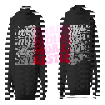 Twinning With My Work Bestie Spirit Week Best Friend Twin Sweatshirt - Thegiftio