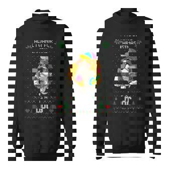 Ugly Christmas Sweater Bully American Bulldog Dog Sweatshirt | Seseable UK