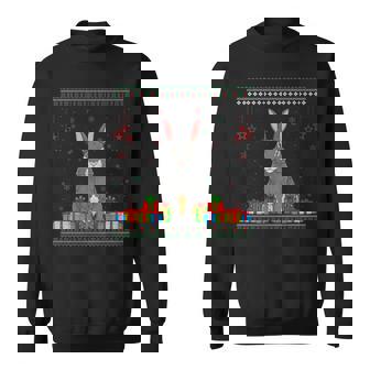 Ugly Christmas Sweater Rabbit Lovers Xmas Holiday Sweatshirt - Monsterry