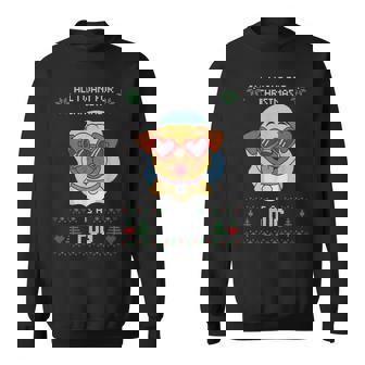 Ugly Christmas Sweater Ugly Sweater Pug Dog Sweatshirt | Seseable UK