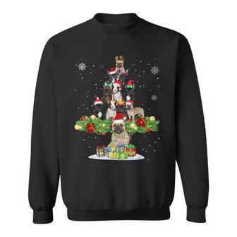 Ugly Sweater Christmas Tree French Bulldog Dog Xmas Lights Sweatshirt - Thegiftio UK