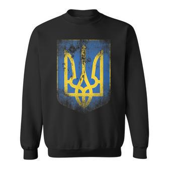 Ukraine Flag Crest Flag Logo Ukraine Sweatshirt - Geschenkecke