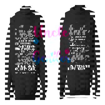 Uncle Is My Name Keeping The Gender Is My Game Reveal Baby Sweatshirt - Monsterry