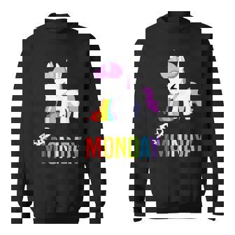 Unicorn Chrismas Bad Monday Emotions Tank Top Sweatshirt - Monsterry