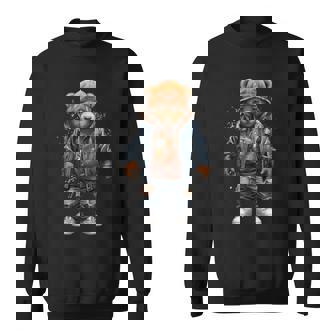 Urban Hip Hop Novelty Graphic Teddy Bear Sweatshirt | Seseable UK