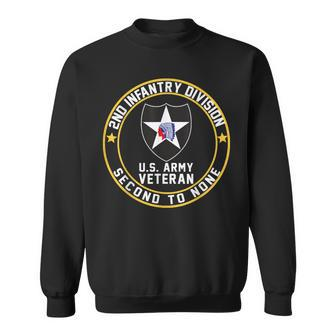 Us Veteran Military 2Nd Infantry Division Second To None Sweatshirt - Monsterry DE