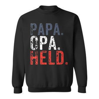 Vater Und Sohn Papa Opa Held Familie Grosseltern S Sweatshirt - Geschenkecke