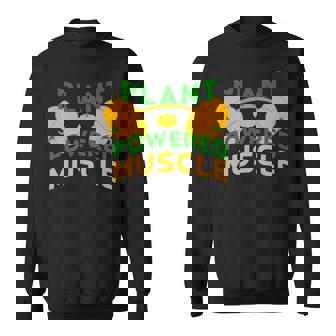 Vegan Vegetarian Plant Pumpkin Bodybuilding Lift Weights Premium Sweatshirt - Monsterry