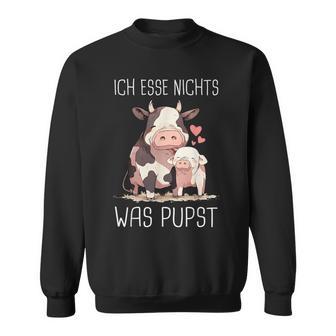 Vegetarier Ich Essen Nichts Was Pupsteganegetarian Sweatshirt - Geschenkecke