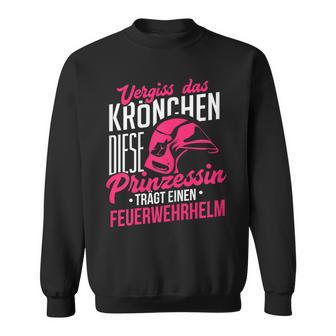 Vergiss Krönchen Princess Fireman Helmet Sweatshirt - Geschenkecke