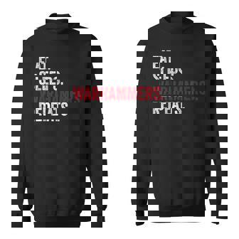 Vintage Eat Sleeps Warhammers Repeats Sweatshirt - Seseable