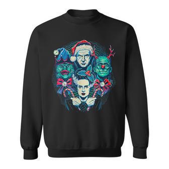 Vintage Frankenstein Monsters Mash Spooky Christmas Sweatshirt - Thegiftio UK