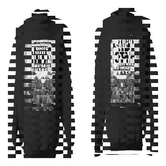 Vintage Horror Halloween Scary Straight Outta Nightmares Sweatshirt - Monsterry