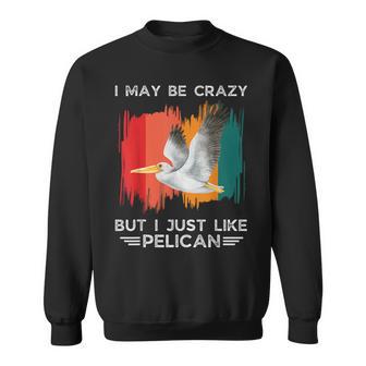 Vintage Je Suis Peut-Être Fou Mais J'aime Juste Un Amateur De Pélican Sweater e - Cadeauxyz
