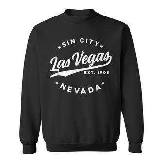 Vintage Lasegas Sin City Nevada Text Sweatshirt - Geschenkecke