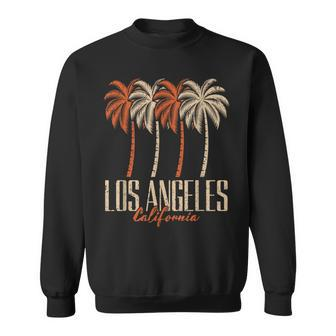 Vintage Los Angeles California Palm Trees Retro La Graphic Sweatshirt - Monsterry UK