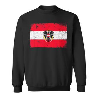 Vintage Österreich Flagge Sweatshirt - Seseable