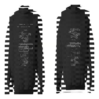 Vintage Patent Blueprint Of Handheld Video Game Device Sweatshirt - Monsterry