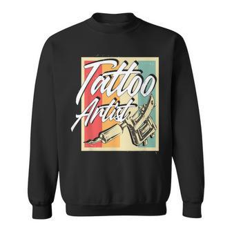 Vintage Retro Tattoo Artist Tattoo Artist Tattoo Sweatshirt - Seseable