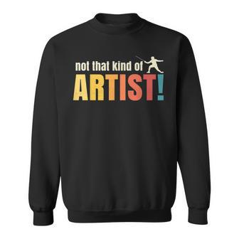 Vintage Swordmanship Fencing Sport Fencer Swordplay Duel Sweatshirt - Monsterry