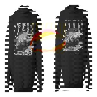Vintage Zeppelin 70S 80S Dirigible Airship Zepplin Lovers Sweatshirt - Thegiftio UK