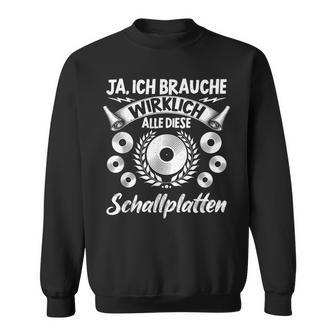 Vinyl Record Collector Slogan Lp Collector Record Sweatshirt - Geschenkecke