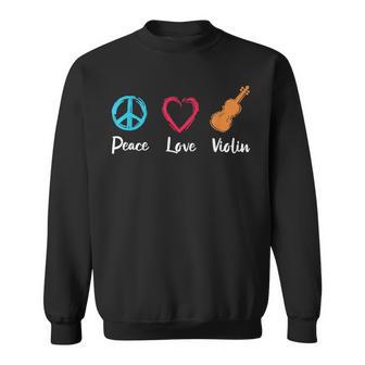 Violín Peace Love Camisa de entrenamiento - Regaloses