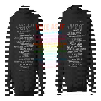 Vote As If Your Skin Is Not White Human's Rights President Sweatshirt - Thegiftio UK