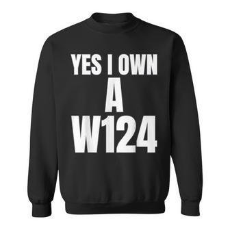 W124 Classic Deutsche Auto´S W124 Silhoutte W124 Karren S Sweatshirt - Geschenkecke