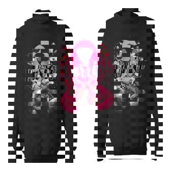 Warrior Boxing Gloves Pink Ribbon Breast Cancer Awareness Sweatshirt | Mazezy