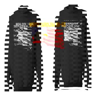 Warship USS North Carolina BB-55 Battleship Veterans Father Sweatshirt - Monsterry