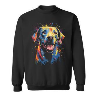 Watercolour Colourful Labrador Labbi Sweatshirt - Geschenkecke