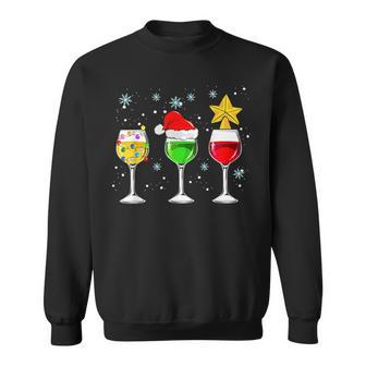 Weihnachten Prosecco Wein Lustiges Sekt Weinglas Geschenk Sweatshirt - Geschenkecke