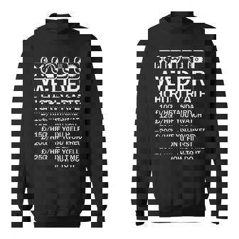 Welder Hourly Rate I Am A Welder Sweatshirt - Thegiftio UK