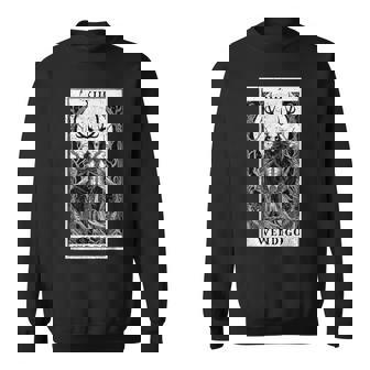 Wendigo Monster Cryptid Mythical Beast Tarot Card Sweatshirt - Thegiftio UK