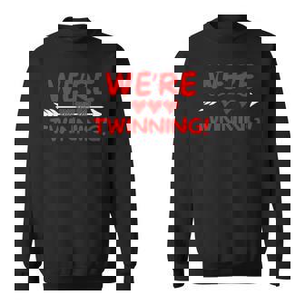 We'Re Twinning Mom Daughter Father Son Bestie Valentines Day Sweatshirt - Monsterry