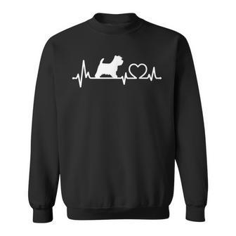 West Highland Terrier Westie Heart Rate Dog Sweatshirt - Geschenkecke