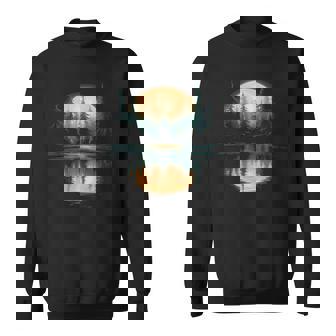 Wildlife Trees Outdoors Nature Retro Forest Graphic For Men Sweatshirt | Seseable UK