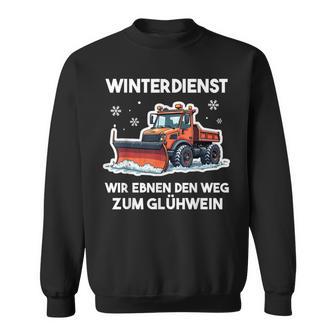 Winterdienst Schneepflugfahrer Humor Schneepflug Sweatshirt - Geschenkecke