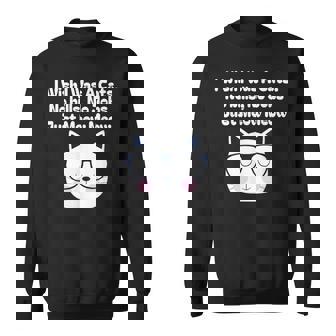 I Wish I Was A Cat No Bills No Jobs Just Meow Meow Sweatshirt - Monsterry