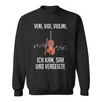 Witheniidiiolini Ich Kam Sagergeigte -Iolin Sweatshirt - Geschenkecke