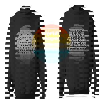 World's Okayest Network Administrator Vintage Sunset 60s 70s Sweatshirt - Monsterry