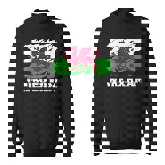 Wrexham Wales City Cymru Welsh Flag Dragon Sweatshirt - Thegiftio UK