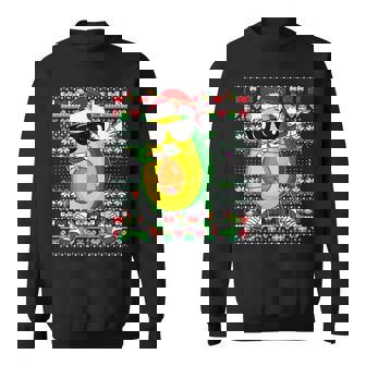 Xmas Ugly Sweater Style Lighting Avocado Christmas Sweatshirt - Thegiftio UK