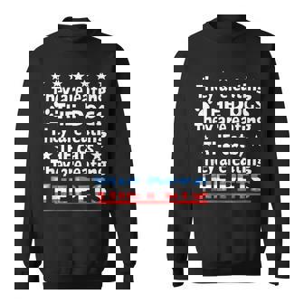 They Are Eating The Dogs The Cats The Pets Trump Sweatshirt | Mazezy