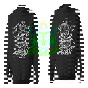 Yeehaw Alien Cowboy Western Space Lover Halloween Sweatshirt - Thegiftio UK