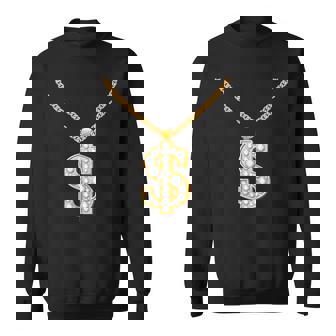 Yes I'm Rich Élégant Collier Hip Hop Doré Avec Dollar Sweater e - Cadeauxyz