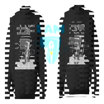 Youth I Am 7 Boy Space Birthday 7Th Birthday Sweatshirt - Thegiftio UK